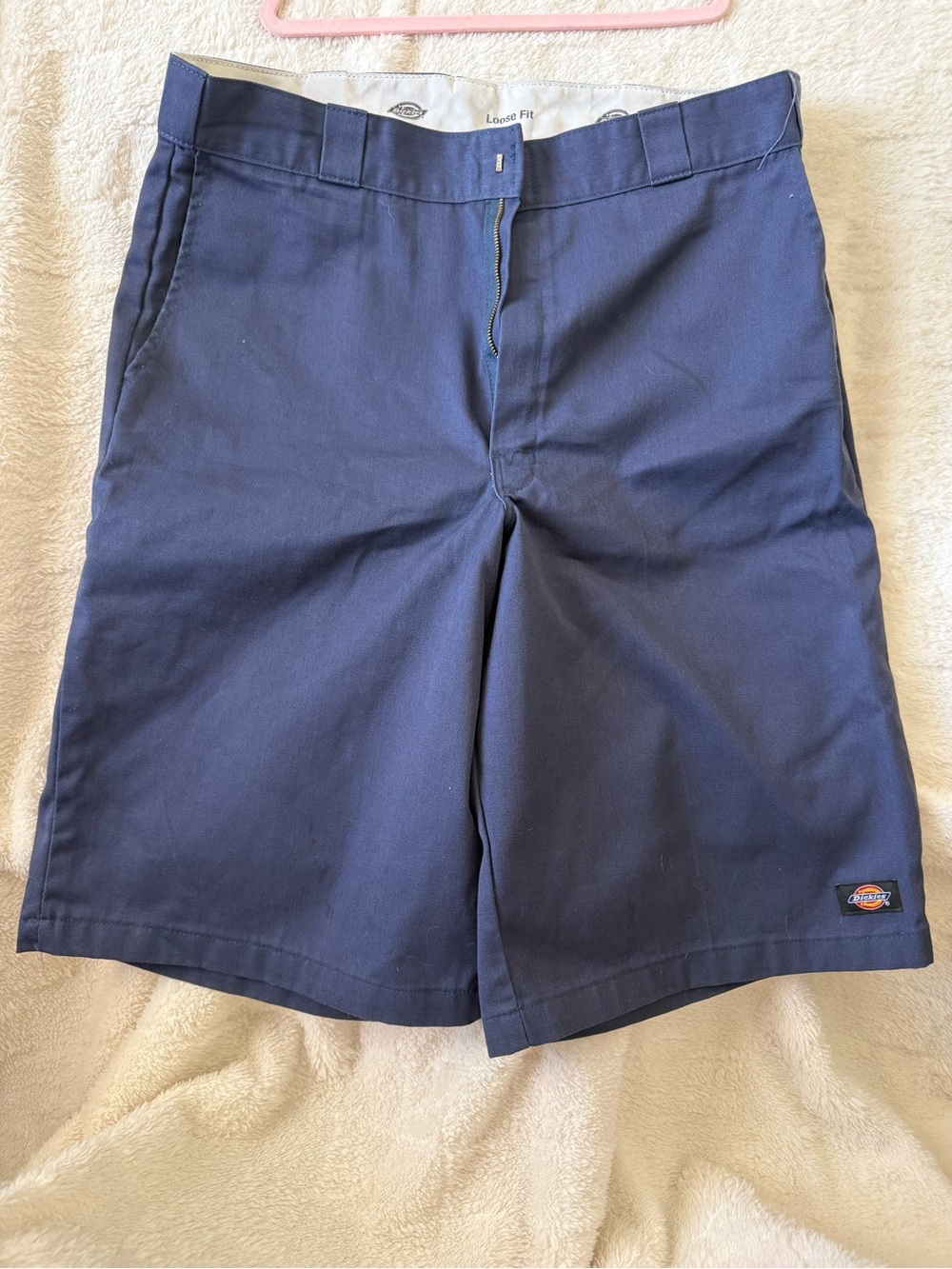 Dickies Men’s Navy Work Shorts - Classic Flat Front